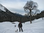 12 Alla Malga Cimalbosco con la Presolana da sfondo